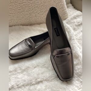 Bally Women’s Metallic Loafers